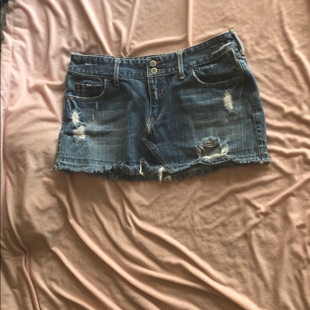 Hollister  jean skirt